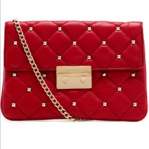 Michael Kors Sloan Quilted Studded Clutch